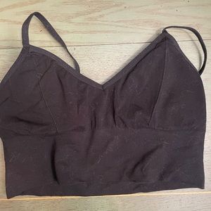 Cute black crop top tank